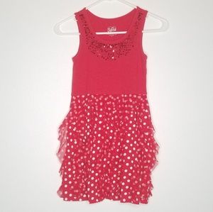 Justice Polka Dot Sequin Dress